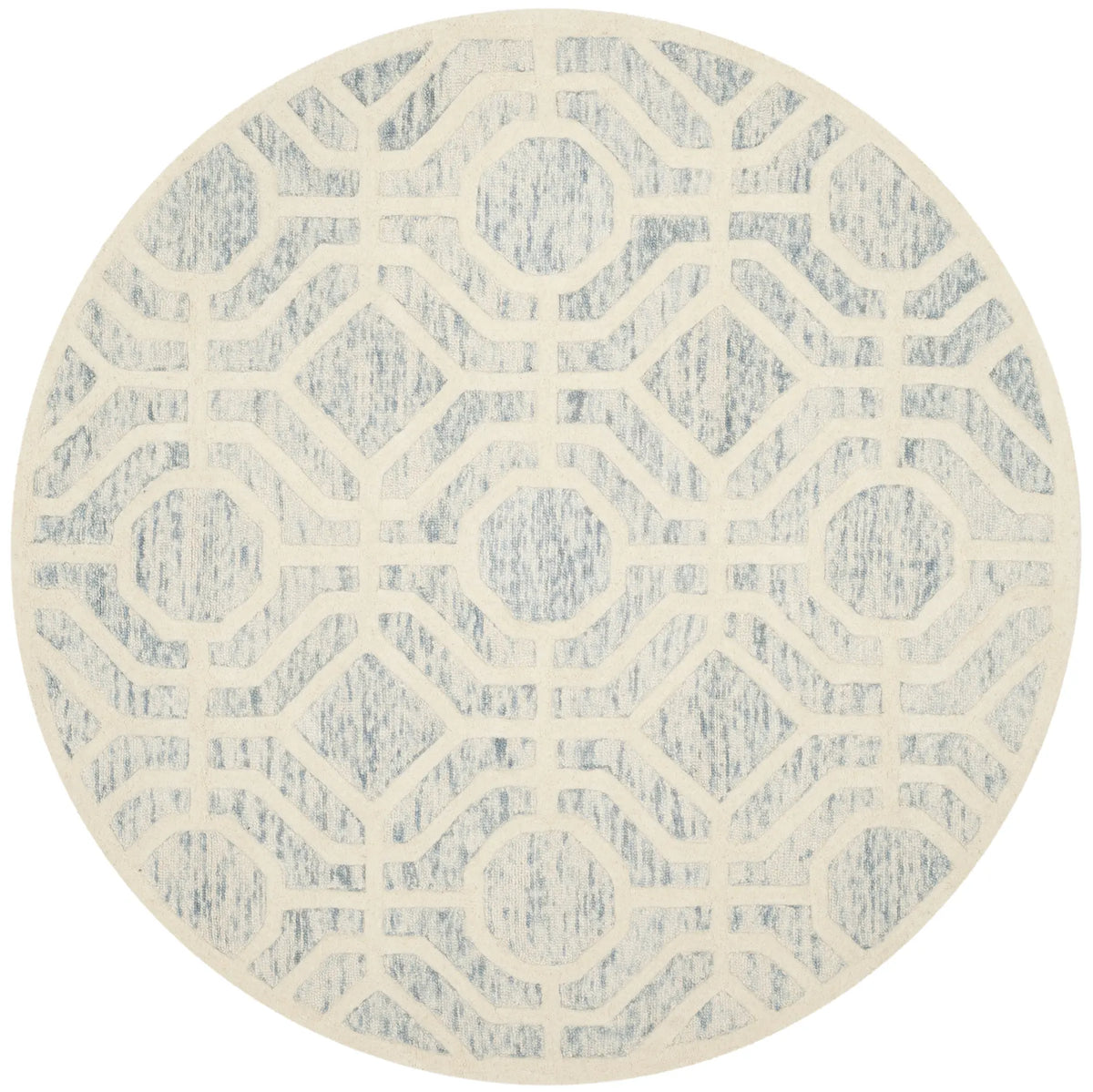 Safavieh Cambridge 6'-0" x 6'-0" Rug in Light Blue / Ivory