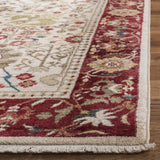 Safavieh Kashan 4'-0" x 6'-0" Rug in Ivory / Red