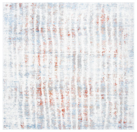 Safavieh Amelia 6'-7" x 6'-7" Rug in Grey / Rust