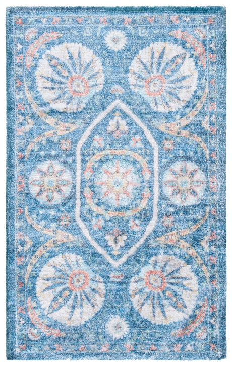 Safavieh Saffron 3'-0" x 5'-0" Rug in Blue / Creme