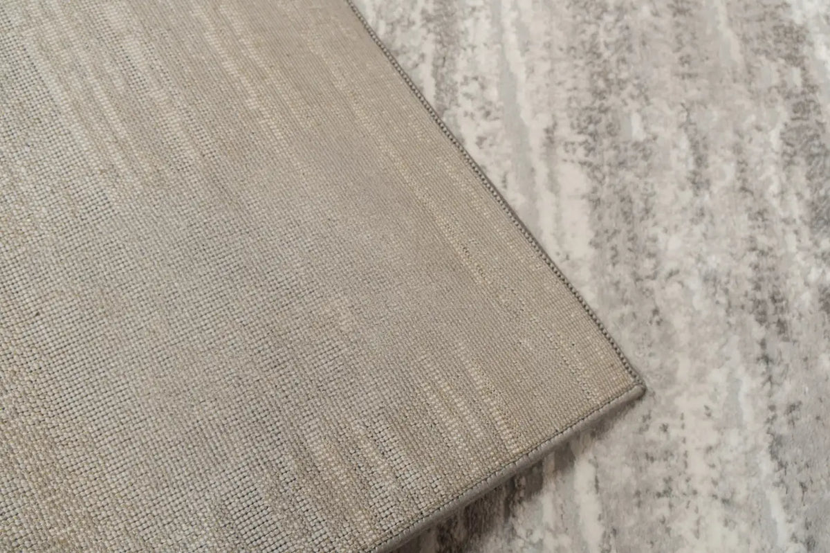 Dynamic Rugs Lazer 12675 Power Loomed Modern Grey/Dark Grey Rug - Corner