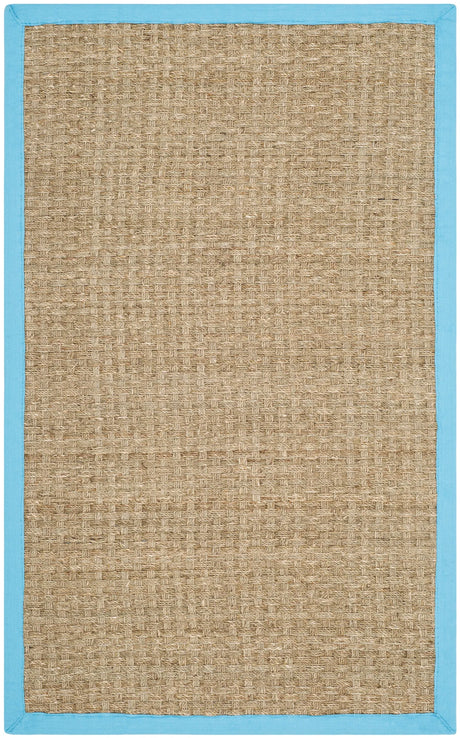 Safavieh Natural Fiber 3'-0" x 5'-0" Rug in Natural / Turquoise