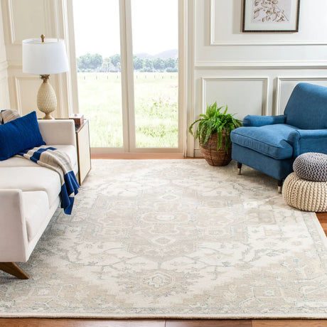 Safavieh Micro-Loop 10'-0" x 14'-0" Rug in Ivory / Beige
