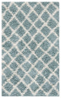 Safavieh Sgd-Dallas Shag 3'-0" x 5'-0" Rug in Seafoam / Ivory