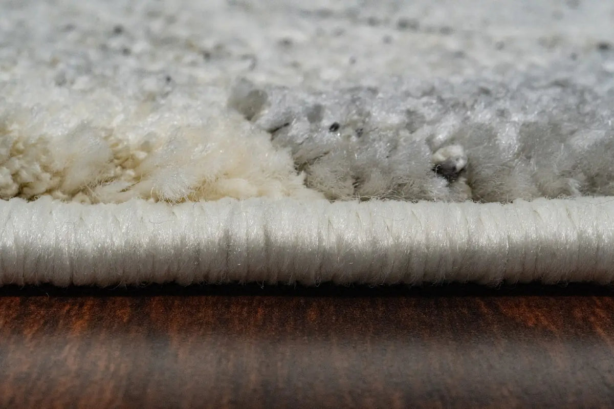 Dynamic Rugs Monroe 9812 Power Loomed Modern Ivory/Grey Rug - Pile