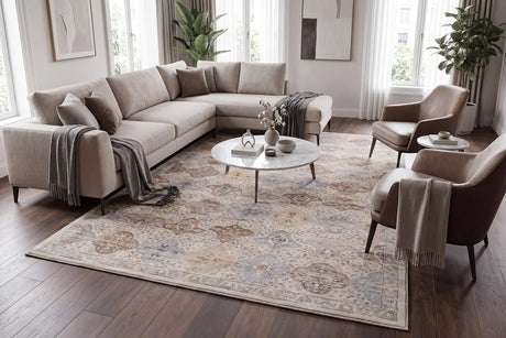 Dynamic Rugs Ancient Garden 57279 Cream/Multi Rug - Room