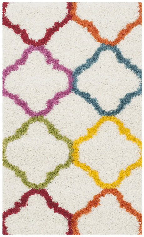 Safavieh Sgk-Shag Kids 3'-0" x 5'-0" Rug in Ivory / Multi