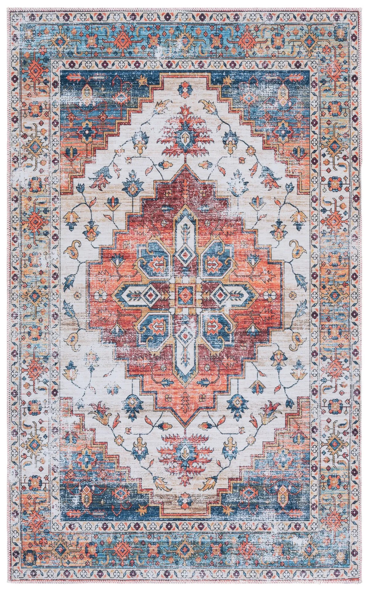 Safavieh Arizona 3'-0" x 5'-0" Rug in Rust / Beige