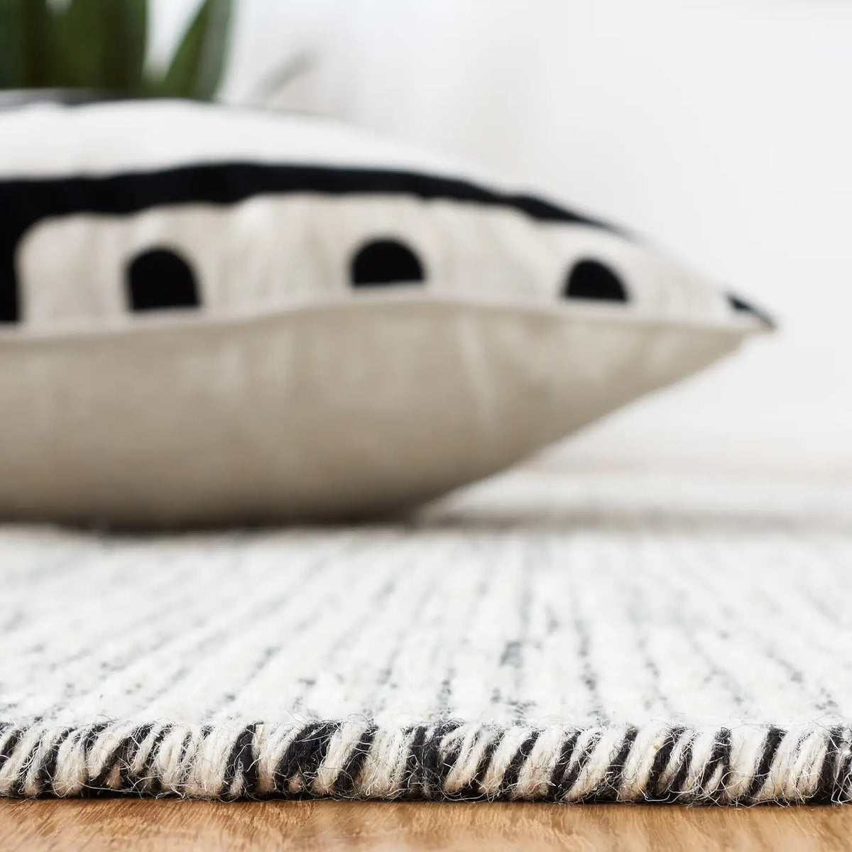 Safavieh Natura 4'-0" x 6'-0" Rug in Ivory / Black