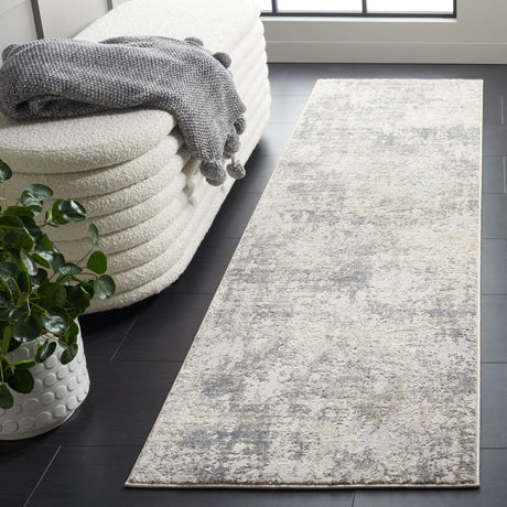 Safavieh Continental 2'-2" x 8'-0" Rug in Light Beige / Dark Grey