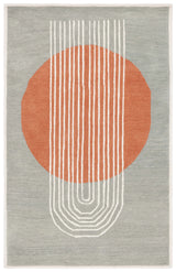 Safavieh Rodeo Drive 4'-0" x 6'-0" Rug in Grey / Rust