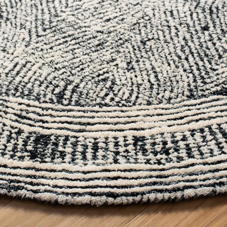 Safavieh Abstract 6'-0" x 6'-0" Rug in Ivory / Charcoal