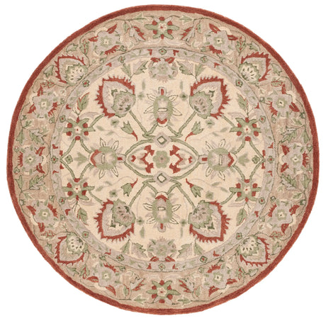 Safavieh Antiquity 6'-0" x 6'-0" Rug in Rust / Ivory