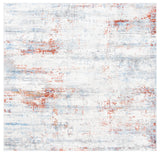 Safavieh Amelia 6'-7" x 6'-7" Rug in Ivory / Rust