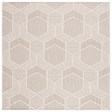 Safavieh Global 6'-7" x 6'-7" Rug in Beige / Ivory