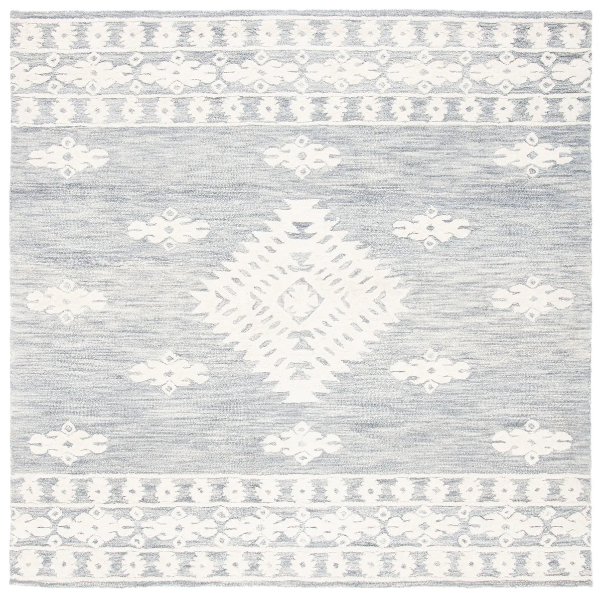Safavieh Aspen 7'-0" x 7'-0" Rug in Light Grey / Ivory