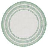 Safavieh Courtyard 5'-3" x 5'-3" Rug in Ivory / Green