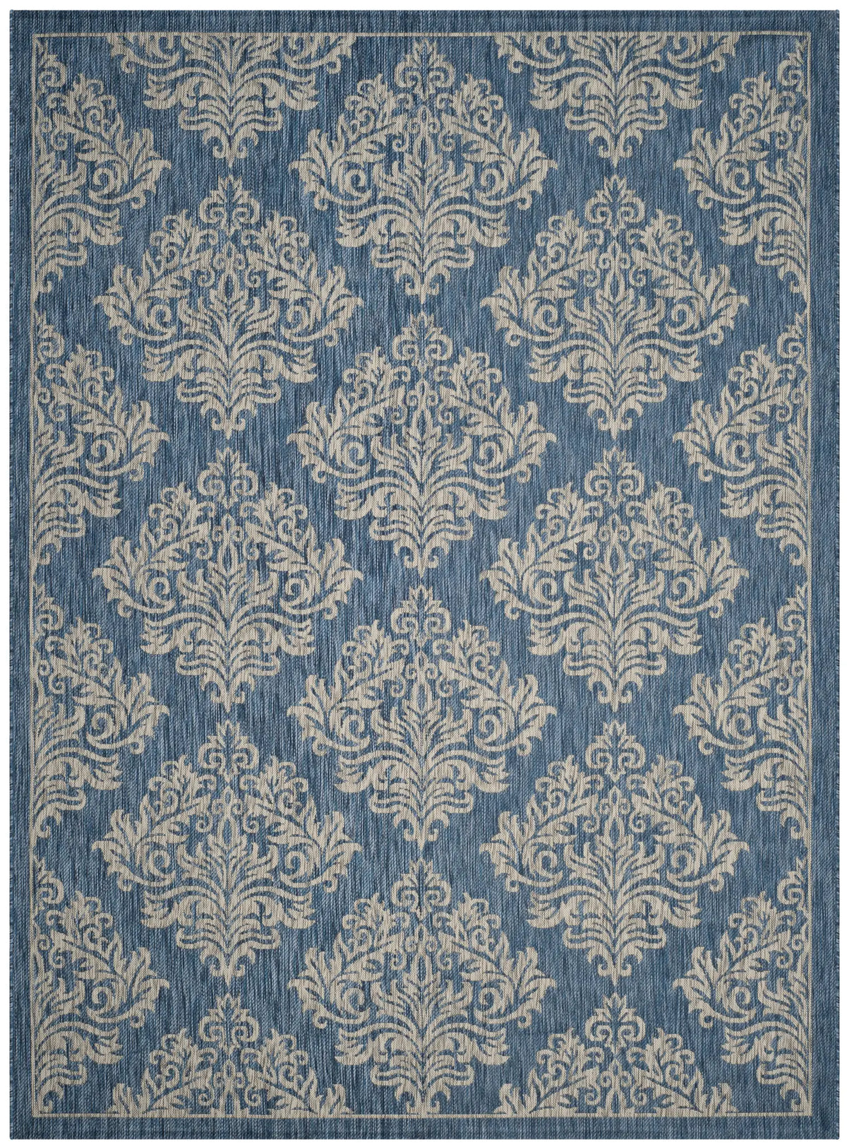 Safavieh Courtyard 6'-7" x 9'-6" Rug in Navy / Grey