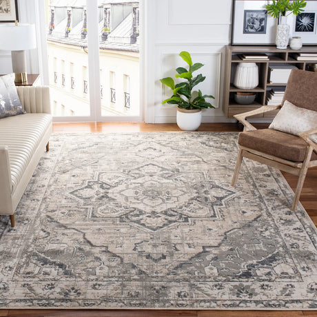 Safavieh Pyramid 10'-0" x 14'-0" Rug in Ivory / Grey