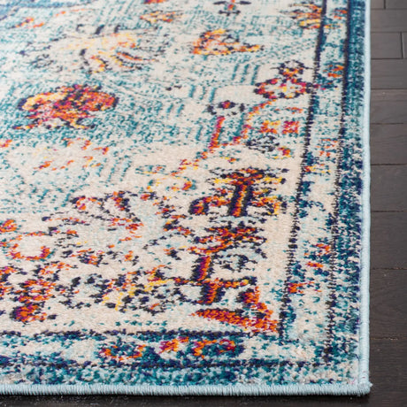 Safavieh Madison 4'-0" x 6'-0" Rug in Navy / Light Blue