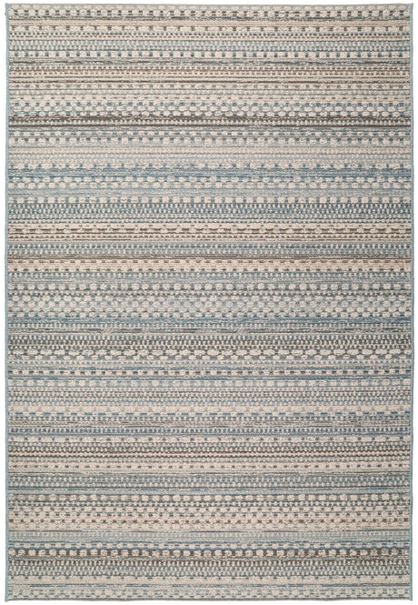 Dynamic Rugs Brighton 8570 Beige / Blue Rugs - Rectangular
