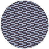 Safavieh Dhurries 7'-0" x 7'-0" Rug in Purple / Blue