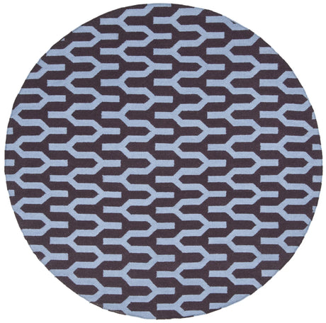 Safavieh Dhurries 7'-0" x 7'-0" Rug in Purple / Blue
