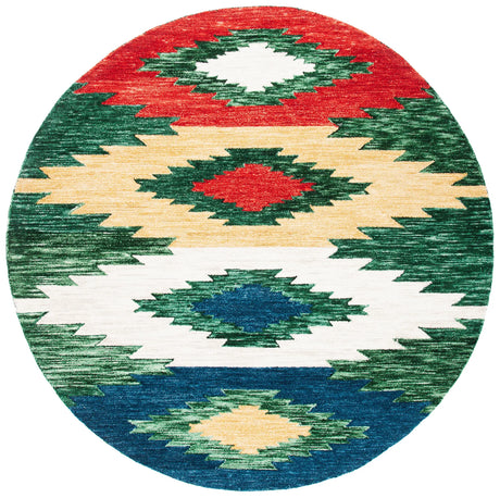 Safavieh Aspen 7'-0" x 7'-0" Rug in Green / Red