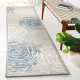 Safavieh Micro-Loop 2'-3" x 9'-0" Rug in Grey / Ivory
