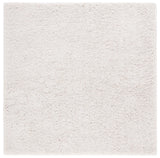 Safavieh Luxe Shag 6'-0" x 6'-0" Rug in White