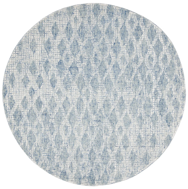 Safavieh Abstract 6'-0" x 6'-0" Rug in Ivory / Blue
