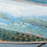 Safavieh Barbados 500 5'-3" x 5'-3" Rug in Light Blue / Pink