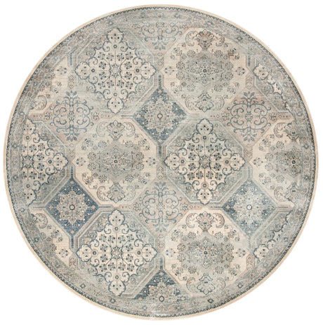 Safavieh Vintage 6'-0" x 6'-0" Rug in Cream / Blue
