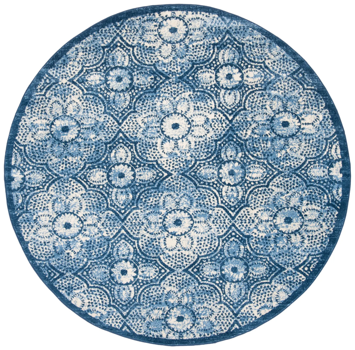 Safavieh Martha Stewart 28 6'-7" x 6'-7" Rug in Navy / Creme