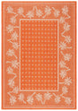 Safavieh Courtyard 4'-0" x 5'-7" Rug in Rust / Sand