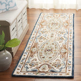 Safavieh Aubusson 2'-3" x 8'-0" Rug in Ivory / Blue