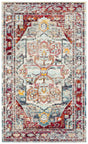 Safavieh Crystal 3'-0" x 5'-0" Rug in Light Blue / Red