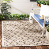 Safavieh Veranda 4'-0" x 5'-7" Rug in Cream / Chocolate