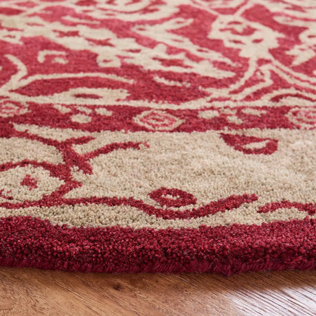 Safavieh Anatolia 6'-0" x 6'-0" Rug in Red / Ivory