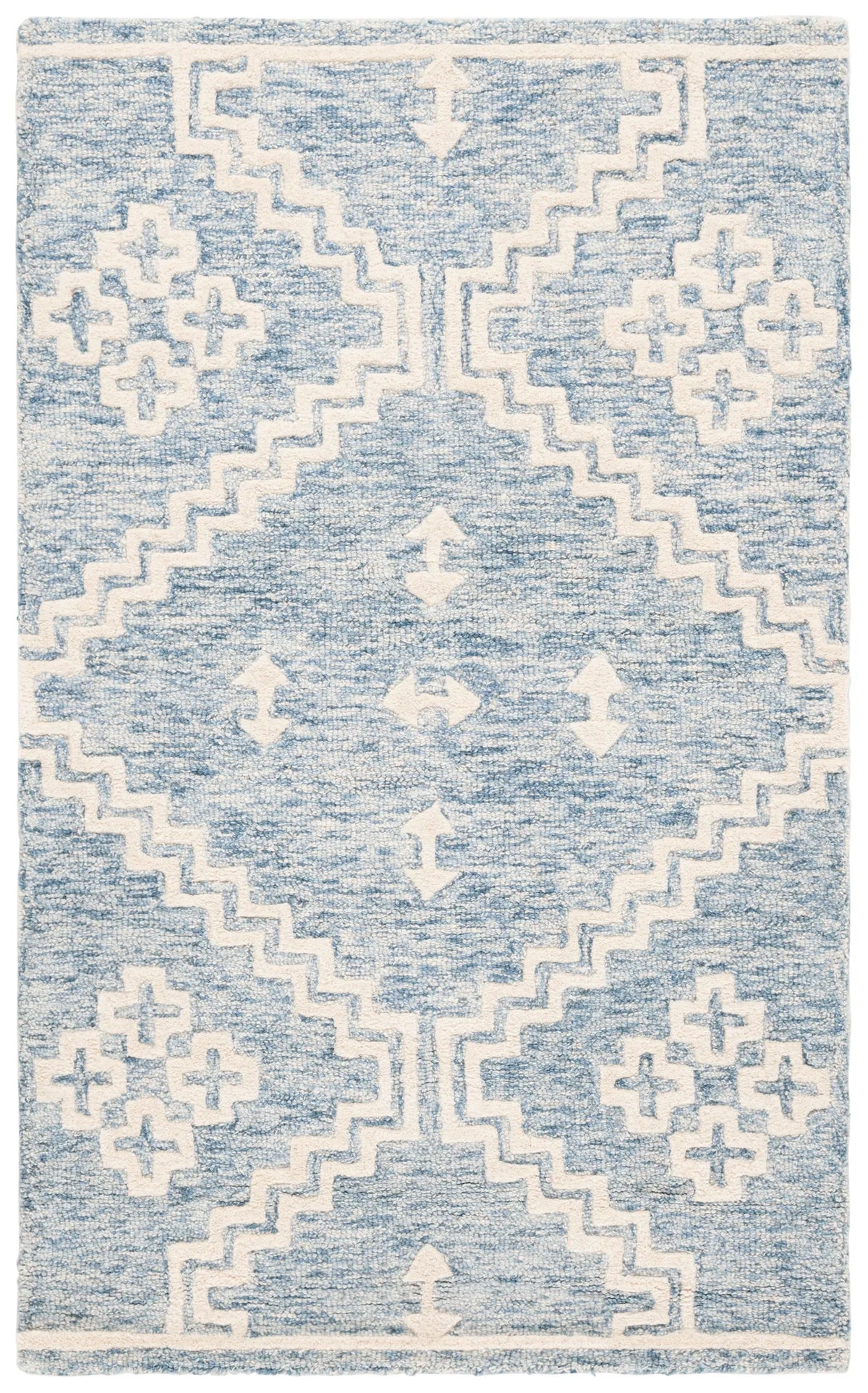Safavieh Abstract 3'-0" x 5'-0" Rug in Blue / Ivory