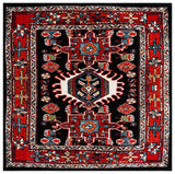 Safavieh Vintage Hamadan 6'-7" x 6'-7" Rug in Red / Black