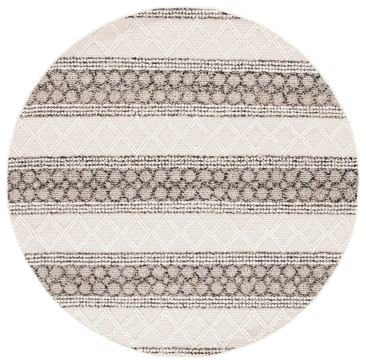 Safavieh Natura 6'-0" x 6'-0" Rug in Ivory / Black