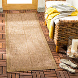 Safavieh Courtyard 2'-3" x 10'-0" Rug in Gold / Natural