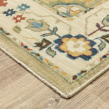 Oriental Weavers Sphinx Francesca Fr04E Beige/ Multi Rug - corner detail