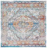 Safavieh Aria 6'-5" x 6'-5" Rug in Turquoise / Light Orange