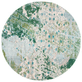 Safavieh Monaco 6'-7" x 6'-7" Rug in Green / Turquoise