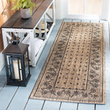 Safavieh Courtyard 2'-3" x 6'-7" Rug in Coffee / Black