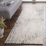 Safavieh Ebony 2'-3" x 9'-0" Rug in Silver / Ivory
