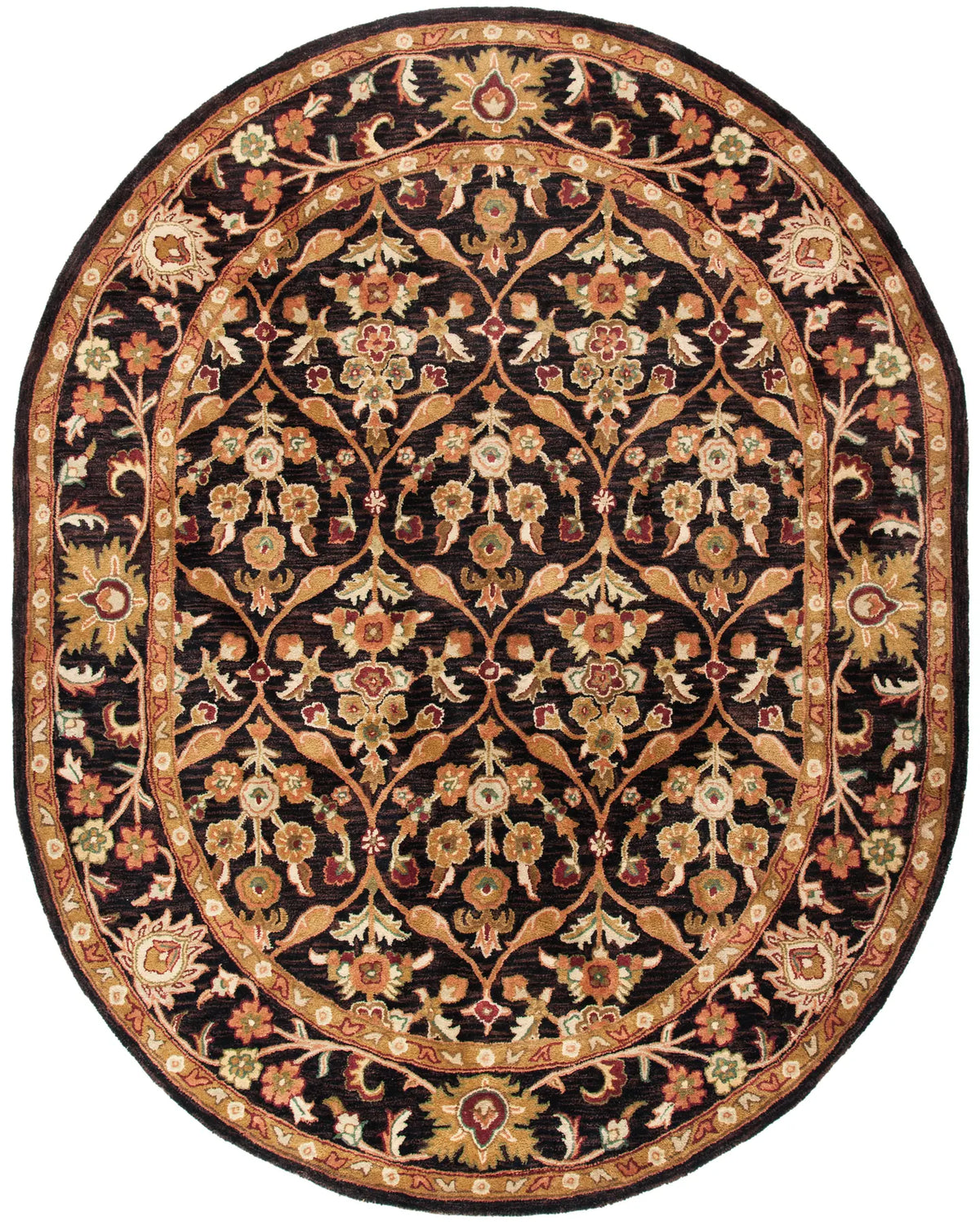 Safavieh Antiquity 7'-6" x 9'-6" Rug in Dark Plum / Gold