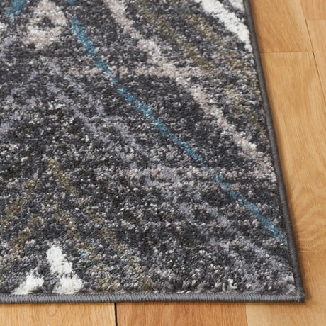 Safavieh Amsterdam 4'-0" x 6'-0" Rug in Dark Grey / Grey